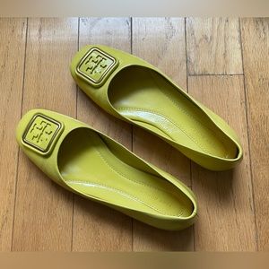 Tory Burch Georgia Flat 6.5 Zesty Lime